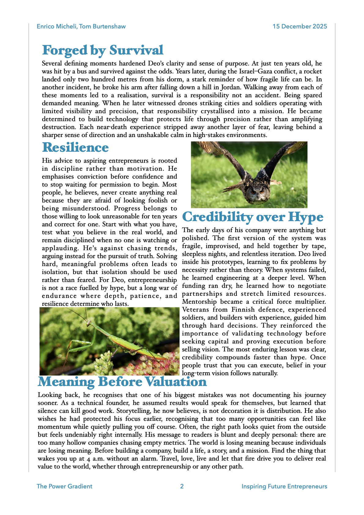 Page 2 of The Power Gradient - Week 44